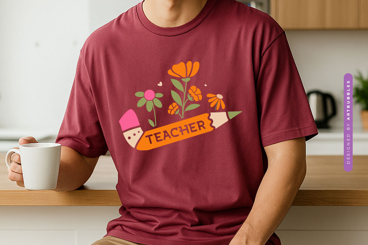 Floral Teacher Appreciation Gift SVG Shirt Mockup Image.jpg