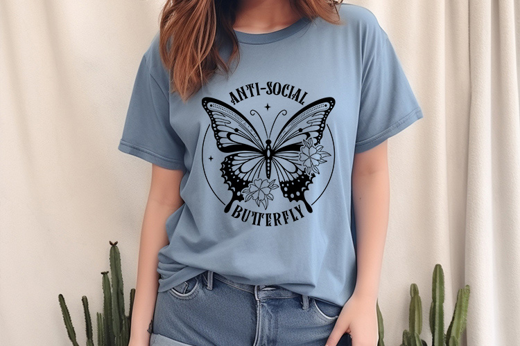 Anti-Social Butterfly SVG Cut File Shirt Mockup Image.jpg