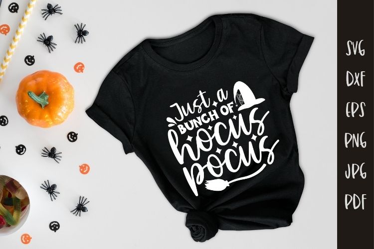 Just a Bunch of Hocus Pocus - Halloween SVG Tshirt Mockup Image.jpg