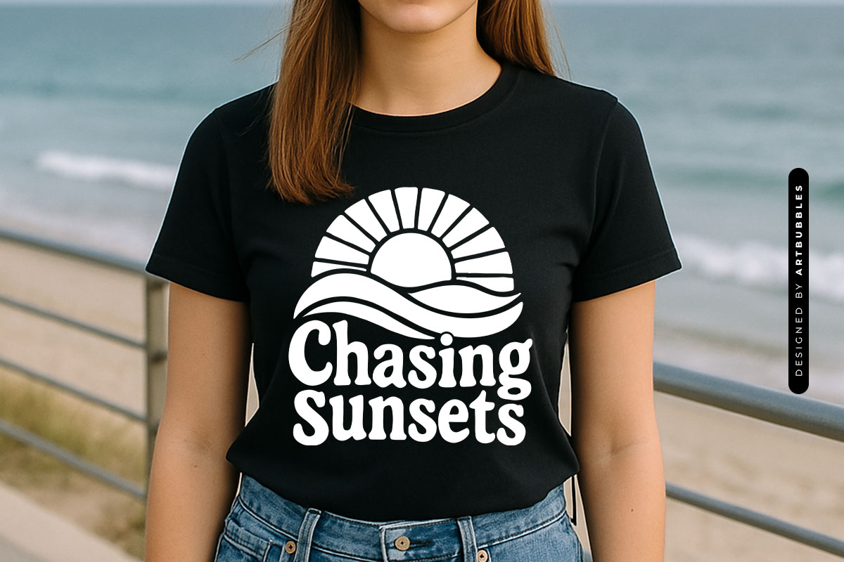 Chasing Sunsets - Summer Holiday SVG T-shirt Mockup Image.jpg