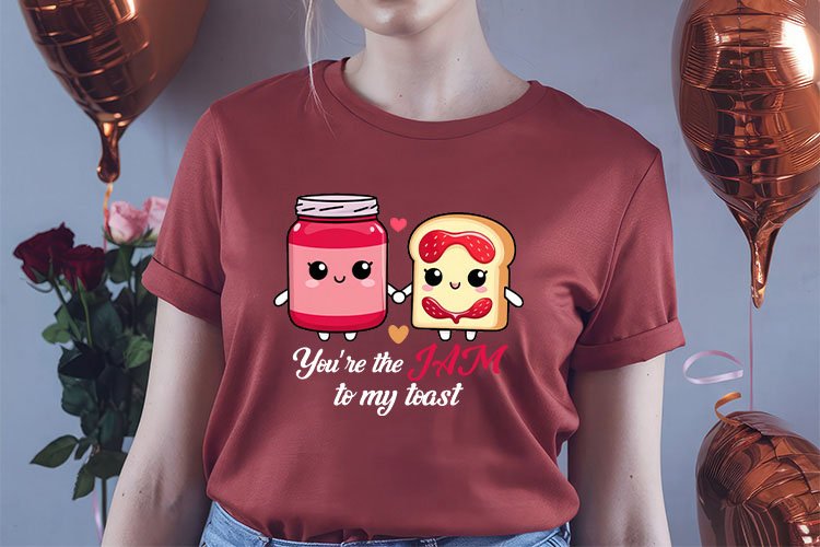Valentine's Day Funny Food Sublimation PNG Shirt Mockup Image.jpg