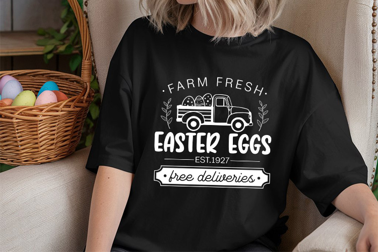 Farm Fresh Easter Eggs - Easter Farmhouse SVG Tshirt Mockup Image.jpg