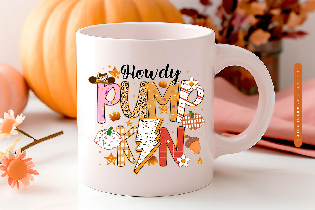 Howdy Pumpkin - Preppy Fall Sublimation Mug Mockup Image.jpg