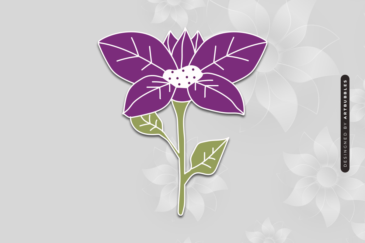 Poinsettia Flower Laser Cut SVG for Glowforge Image 2.jpg