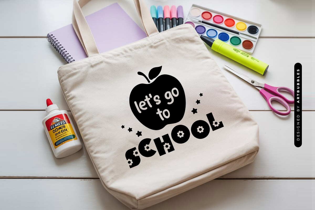 Let's Go To School - Back To School SVG Tote Mockup Image.jpg