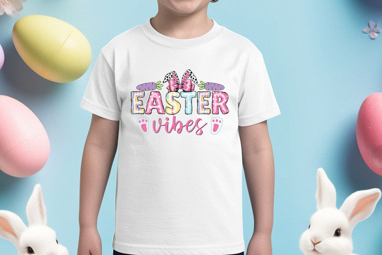 Coquette Easter Vibes Sublimation Design Shirt Mockup Image.jpg