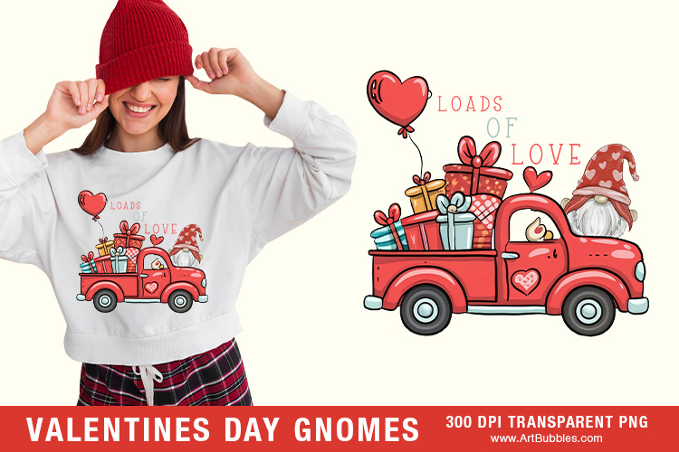 Loads of Love Sublimation, Gnome Valentines Day