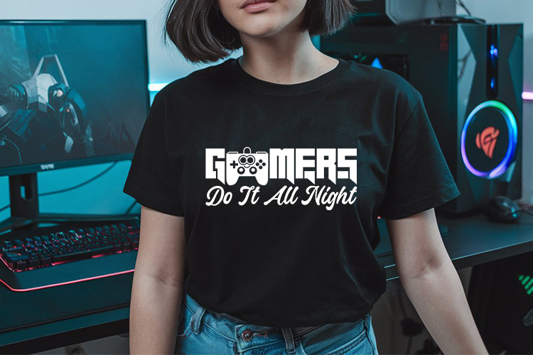 Gamers Do It All Night SVG Vector Tshirt Mockup Image.jpg