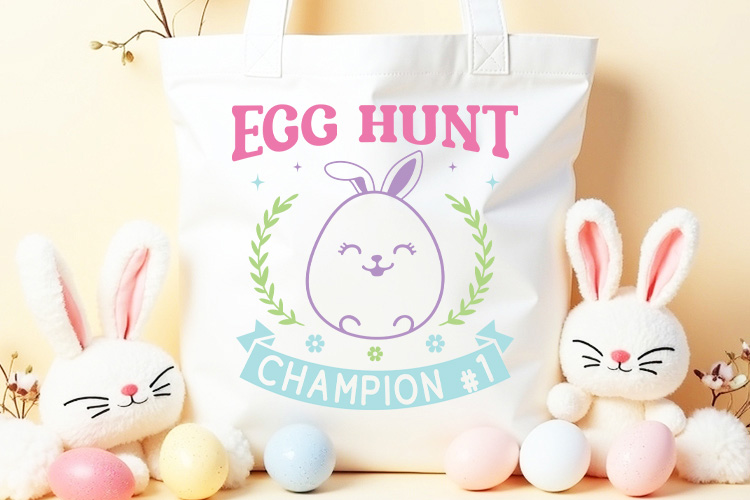 Egg Hunt Champion - Cute Easter SVG Tote Bag Mockup Image.jpg