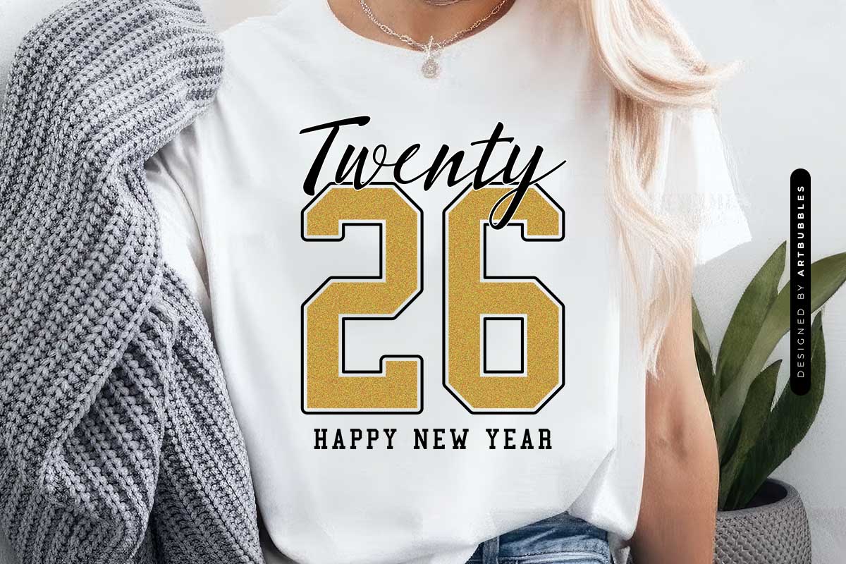 Twenty 26 Happy New Year Sublimation