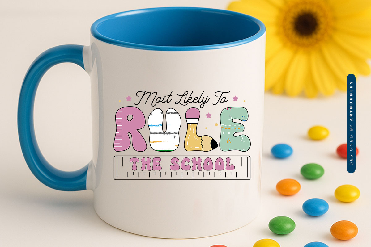 Most Likely to Rule the School - Retro Back to School PNG Mug Mockup Image.jpg