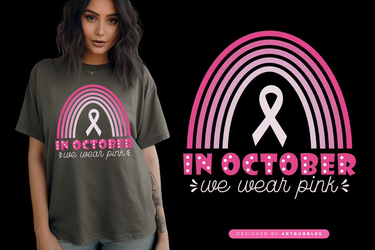 In October We Wear Pink - Breast Cancer Coquette Sublimation Image.jpg