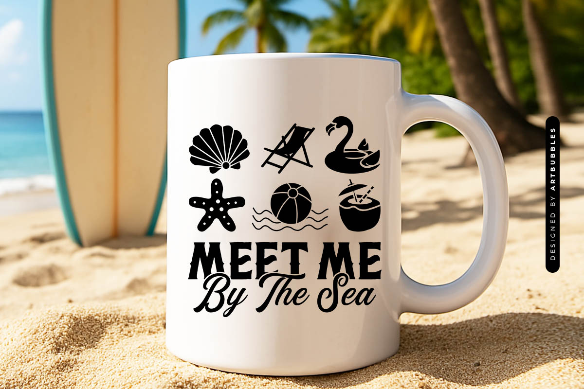 Meet Me by the Sea - Summer Cut File SVG Mug Mockup Image.jpg