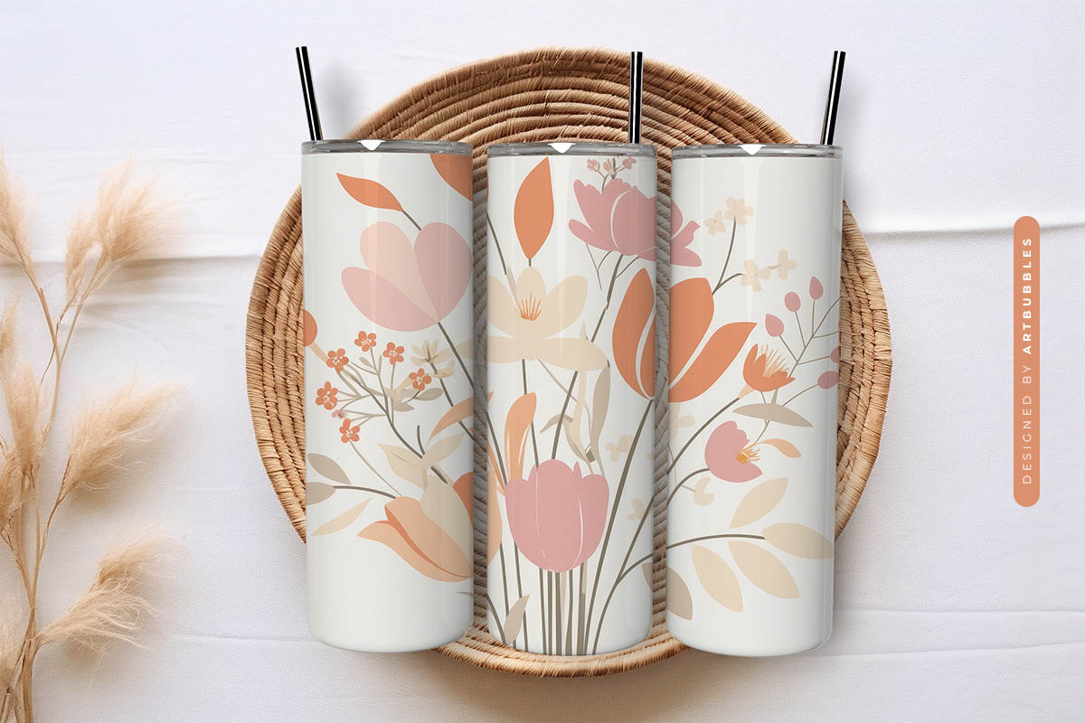 Floral Boho 20oz Tumbler Wrap Sublimation Image.jpg