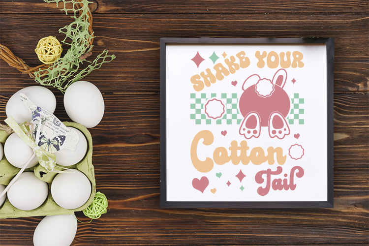 Shake Your Cotton Tail, Retro Easter SVG Preview 04.jpg