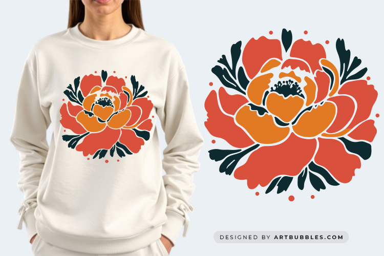 Beautiful Abstract Art Flower SVG Vector Image.jpg