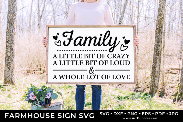 Wooden Farmhouse Family Sign, SVG Cut File Preview 01.jpg