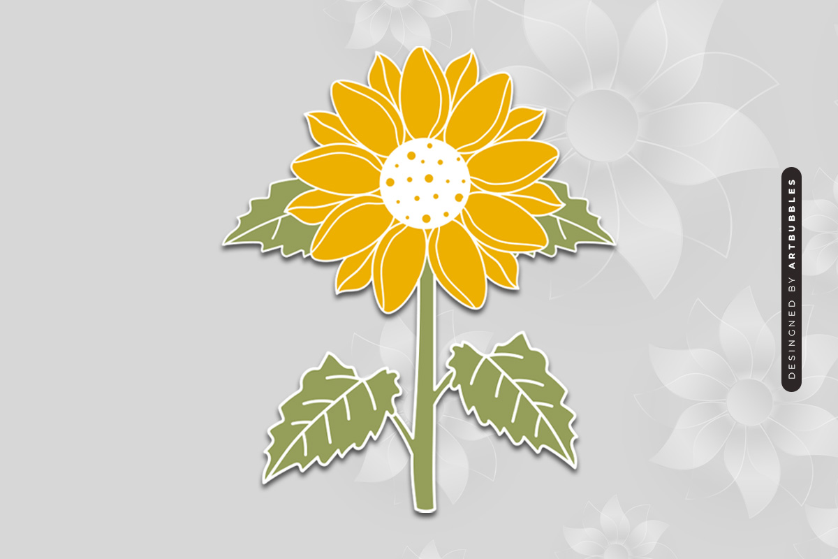 Laser Cut Sunflower SVG Design Image 2.jpg
