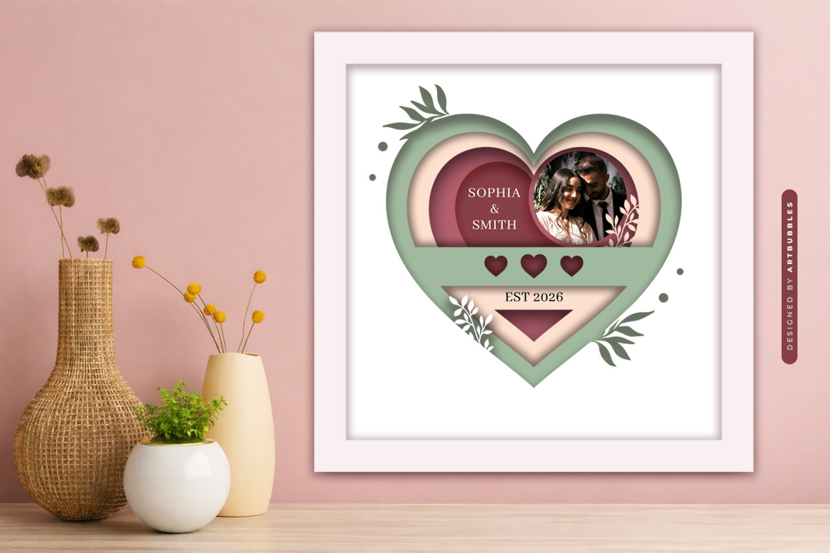 Custom Photo Name Year 3D Heart Shadow Box SVG Image 4.jpg
