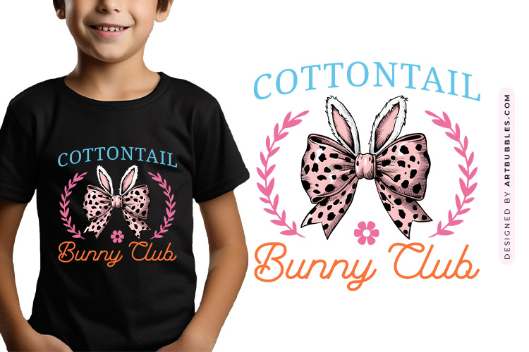 Cottontail Bunny Club - Coquette Easter Sublimation