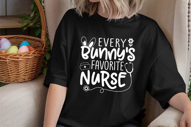 Every Bunny's Favorite Nurse - Easter SVG Tshirt Mockup Image.jpg
