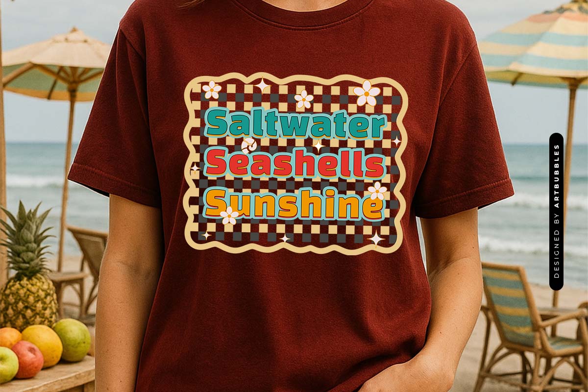 Saltwater Seashells Sunshine - Summer Sublimation