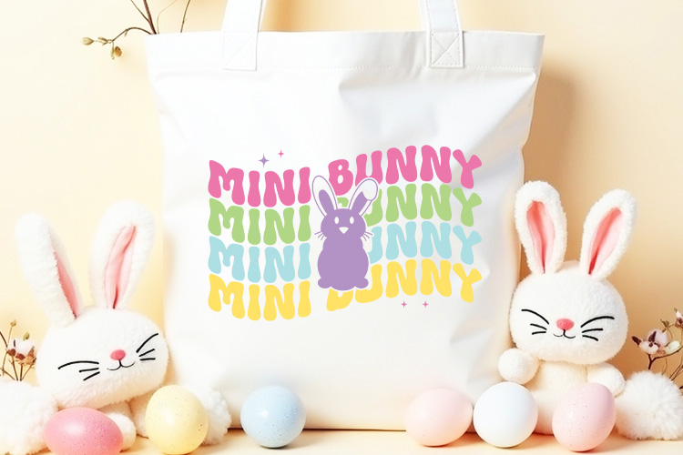 Mini Bunny - Retro Easter SVG PNG Tote Bag Mockup Image.jpg