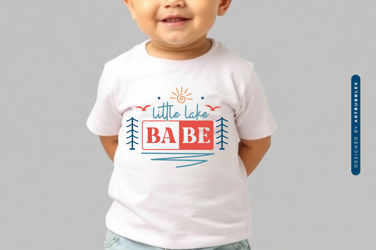 Little Lake Babe SVG File Shirt Mockup Image.jpg