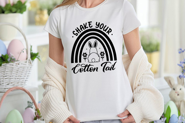 Shake Your Cotton Tail - Easter SVG PNG Shirt Mockup Image.jpg