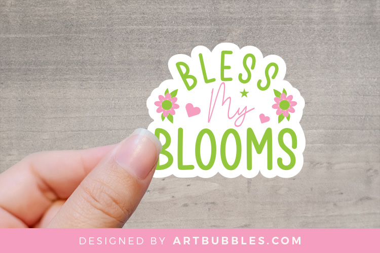 Free Spring Stickers - Print and Cut Sticker