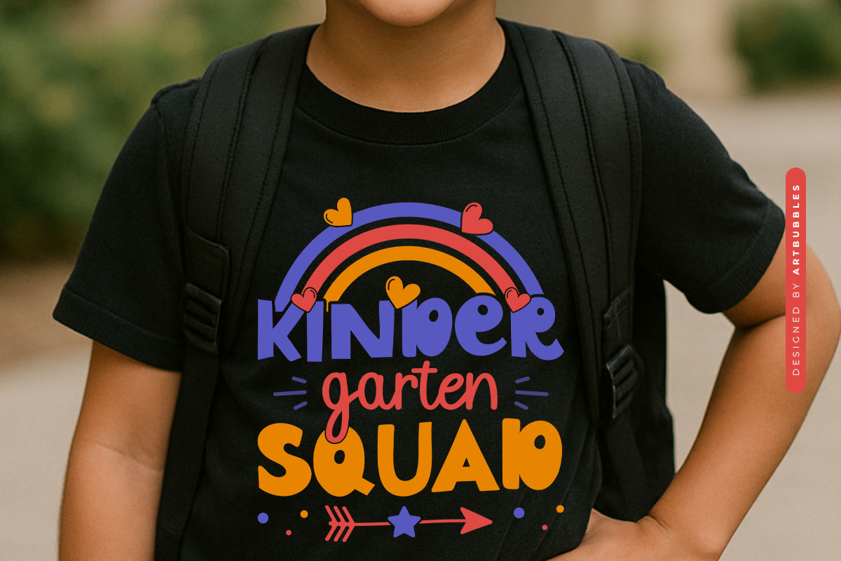 Kindergarten Squad - Back to School SVG Tshirt Mockup Image.jpg