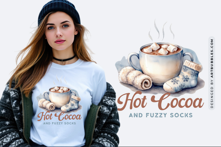Hot Cocoa And Fuzzy Socks - Winter Sublimation Design Image.jpg