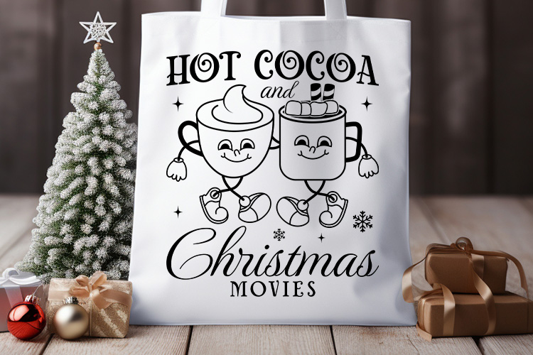 Hot Cocoa and Christmas Movies SVG Free Tote Bag Mockup Image.jpg