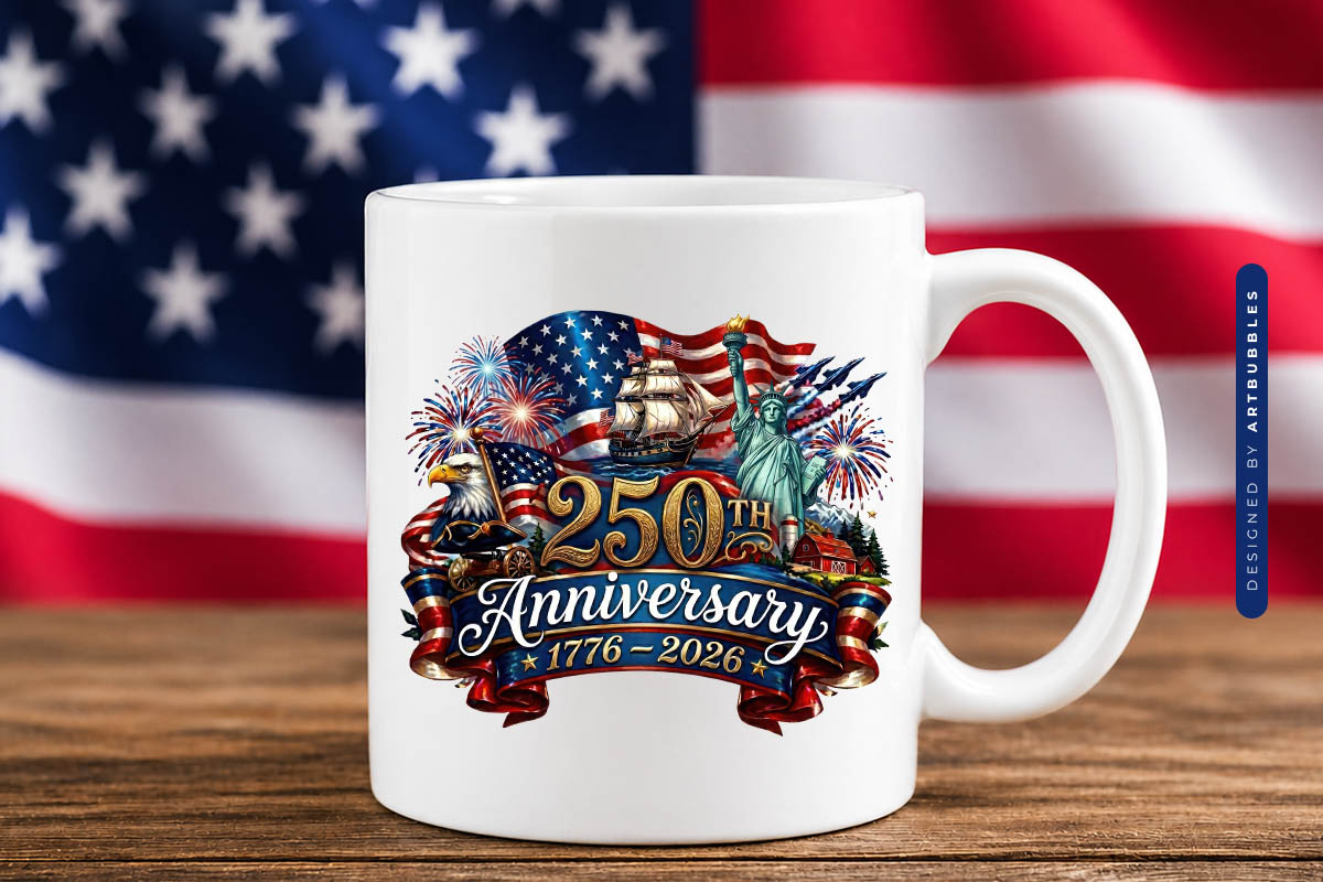 USA 250th Anniversary PNG Sublimation Print Mug Mockup Image.jpg