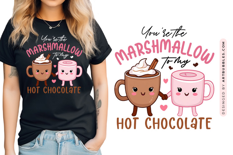 Valentine Funny Food Sublimation Design