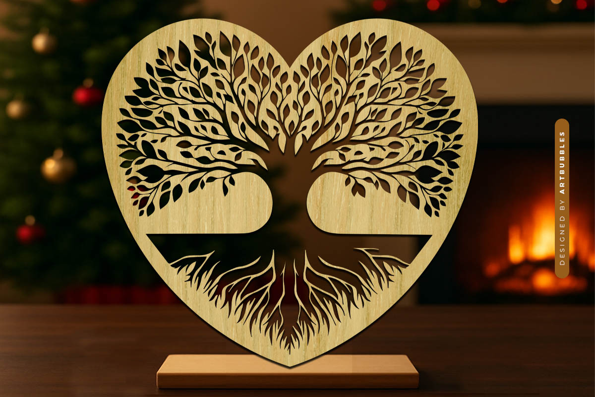 Laser Cut Tree Of Life Heart SVG Image.jpg