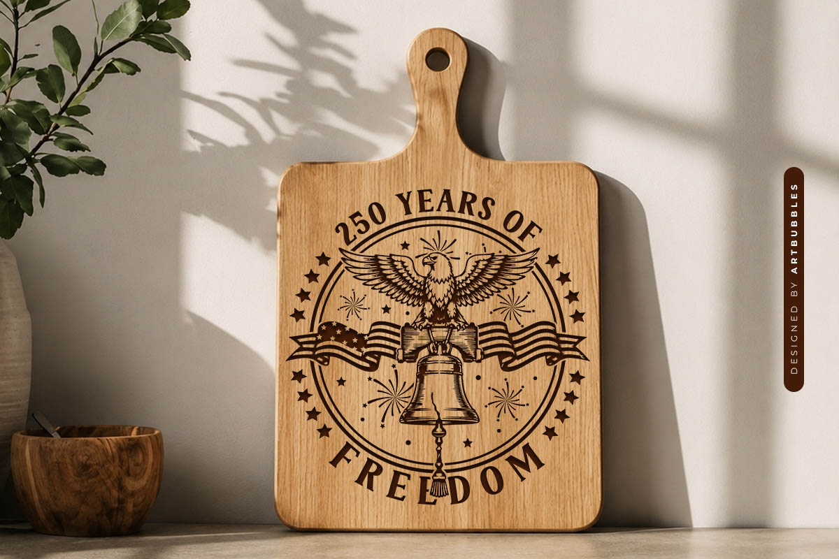 250 Years of Freedom Cutting Board SVG PNG Image 2.jpg