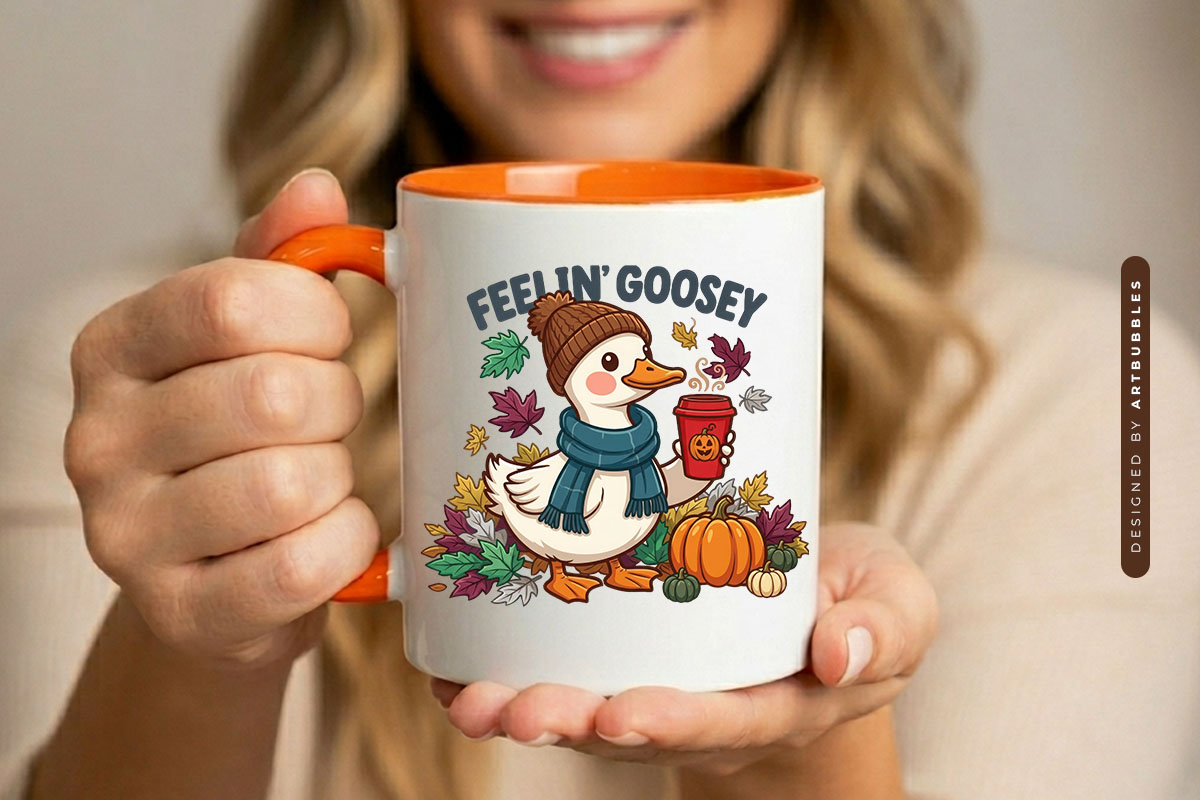 Feelin' Goosey - Fall PNG Sublimation Transfer Mug Mockup Image.jpg