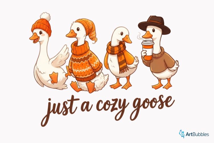 Just a Cozy Goose - Fall Sublimation PNG Image.jpg