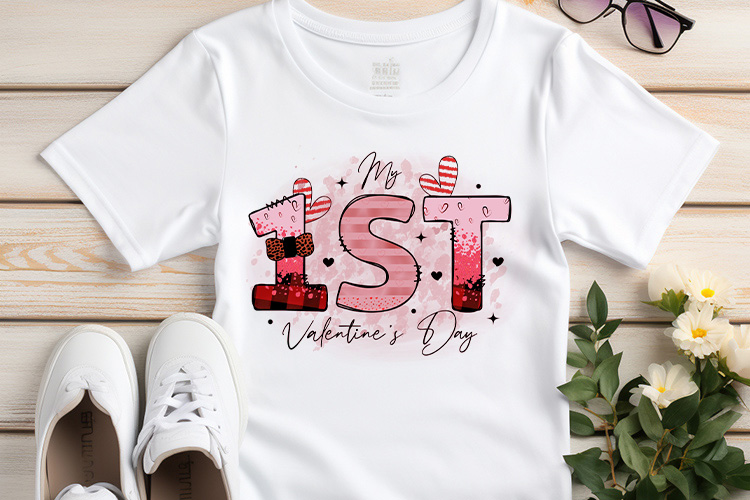 My 1st Valentine's Day, Cute Valentines Shirts Preview 03.jpg