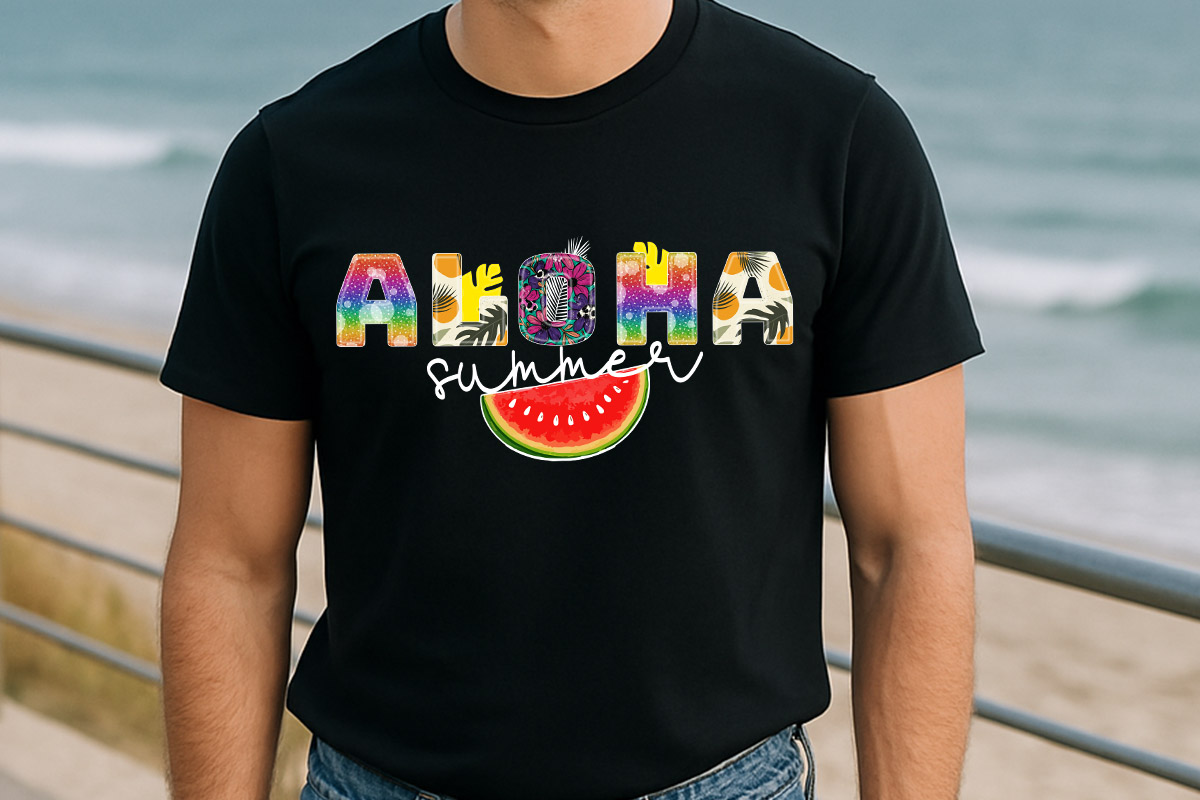 Aloha Summer Sublimation Design PNG Tshirt Mockup Image.jpg