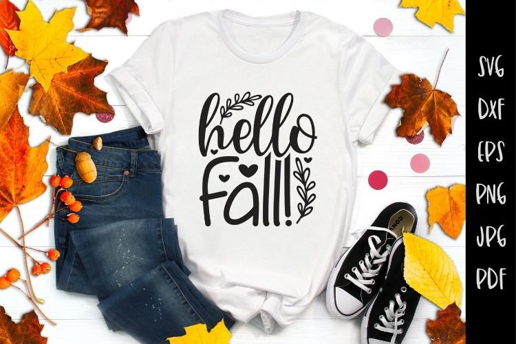Hello Fall SVG for Cricut Maker