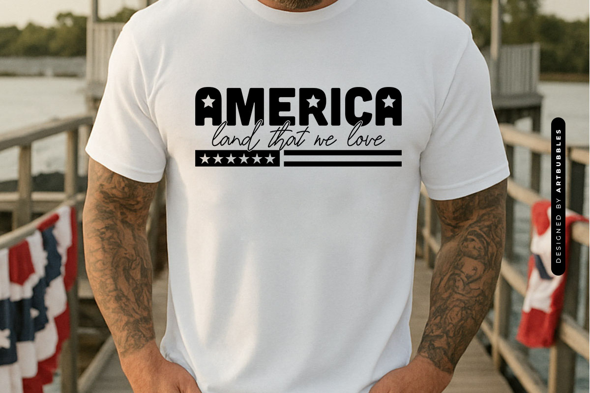 America Land That We Love - 4th of July SVG Tshirt Mockup Image.jpg