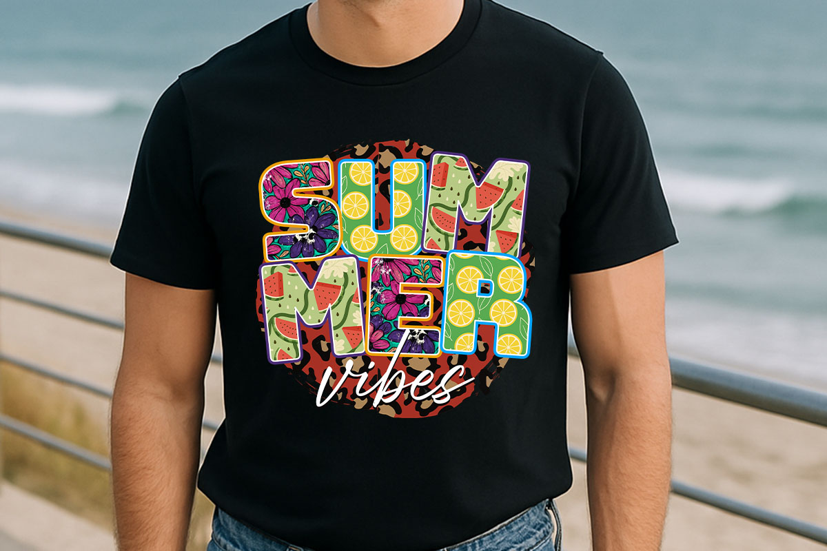 Summer Vibes Sublimation Design PNG Tshirt Mockup Image.jpg