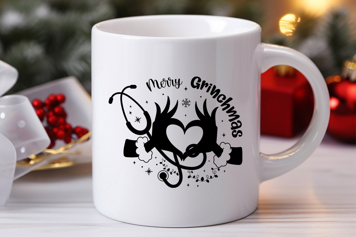 Merry Grinchmas - Cute Christmas SVG Mug Mockup Image.jpg