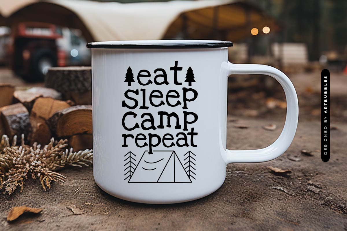 Eat Sleep Camp Repeat - Tent Camping SVG Mug Mockup Image.jpg