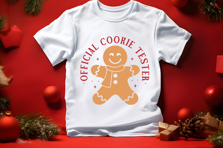 Official Cookie Tester - Christmas Gingerbread SVG Shirt Mockup Image.jpg