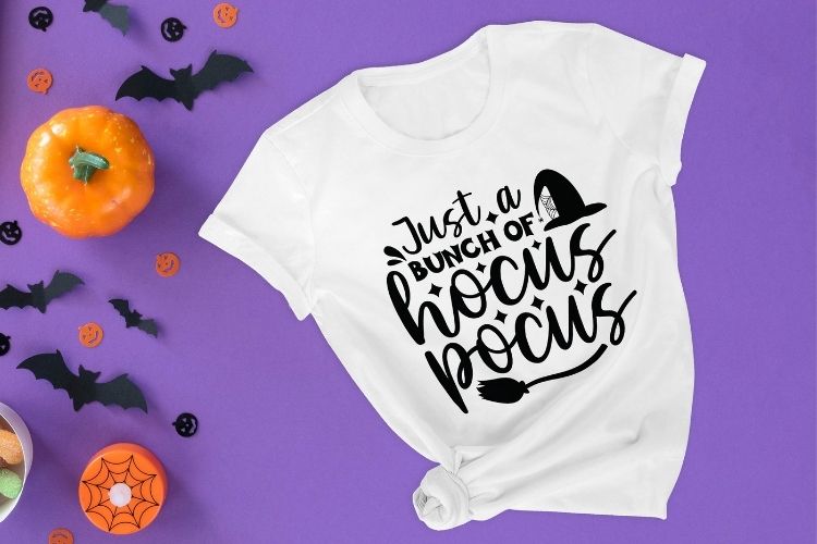 Just a Bunch of Hocus Pocus - Halloween SVG T-shirt Mockup Image.jpg