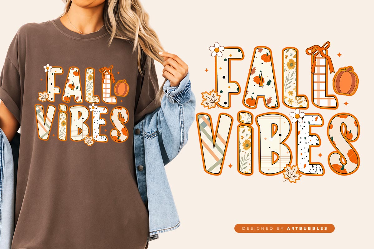 Preppy Fall Vibes Sublimation Transfer