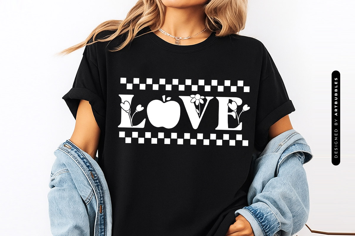 Love - Floral Teacher Appreciation Gift SVG T-shirt Mockup Image.jpg